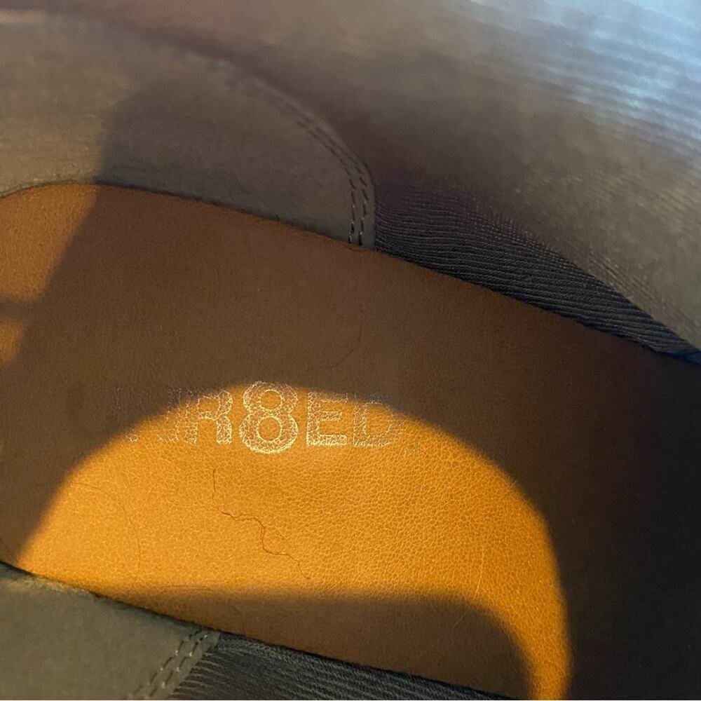 Unr8ted Beige Suede Suede Ankle Lace Up Wedge Boots 10 - Picture 7 of 8